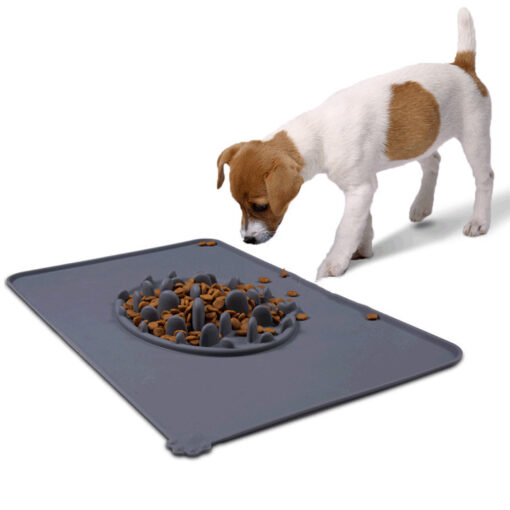 Silicone Anti-choke Pet Food Feeder Licking Bowl Placemat