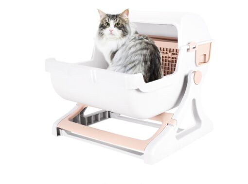 Semi-enclosed Drawer Type Cat Toilet Litter Box