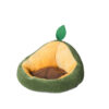 Removable Cute Avocado Pet Litter Cushion Bed