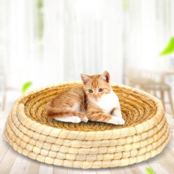 Durable Rattan Cat Scratching Pad Nest Litter