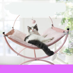 Universal Soft Plush Cat Hammock Recliner Bed Nest