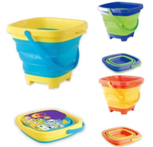 Multifunctional Folding Beach Bucket Play Water Toy