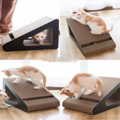Triangle Cat Claw Sharpener Scratching Post Board Toy