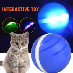 Waterproof USB Charging Led Rolling Flash Ball Pet Toy