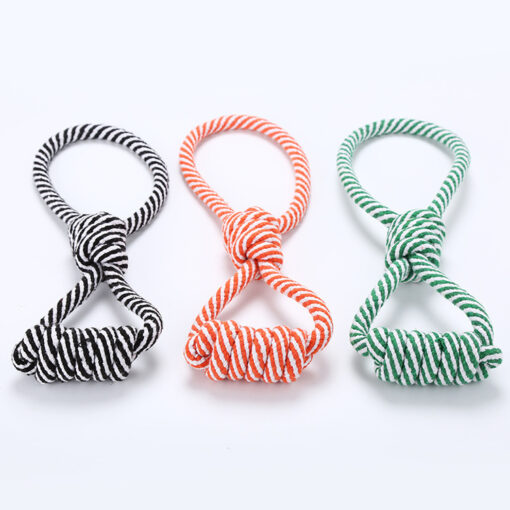 Interactive Cotton Rope Pet Teeth Cleaning Chew Toy