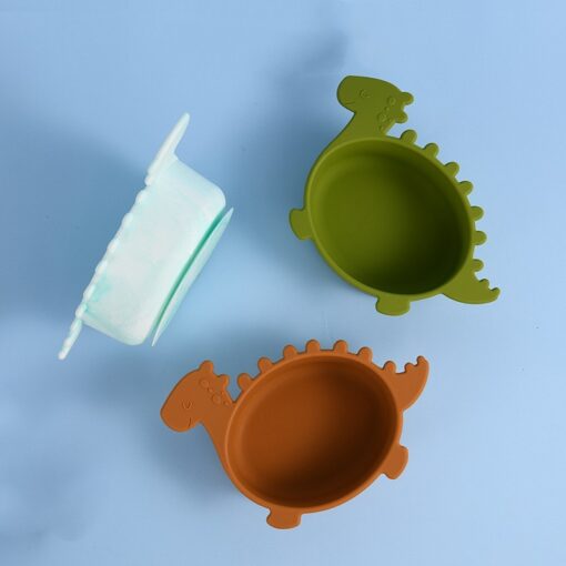 Cute Suction Cup Silicone Children's Tableware Bowl