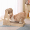 Wood Scratching Board Cat Teasing Turntable Sisal Toy