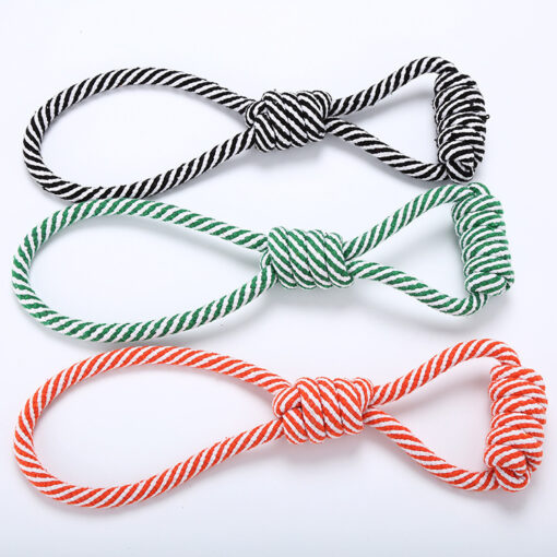 Interactive Cotton Rope Pet Teeth Cleaning Chew Toy