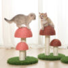 Durable Cute Mushroom Shape Cat Scratching Sisal Post