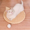 Solid Wood Sisal Cat Claw Sharpener Scratching Board