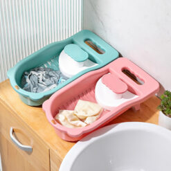 Portable Minimalist Anti-slip Washboard Wash Bucket