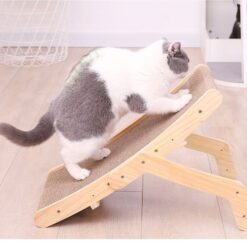 Solid Wood Corrugated Paper Cat Scratching Board