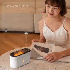 Ultrasonic Flame Lamp Household Aromatherapy Humidifier