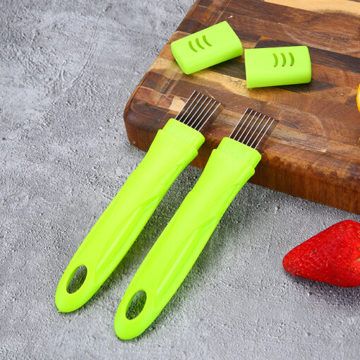 Multifunctional Stainless Steel Kitchen Onion Cutter