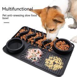 Multifunctional Silicone Pet Licking Food Bowl Mat