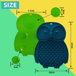 Multi-purpose Owl Shape Pet Food Basin Licking Mat