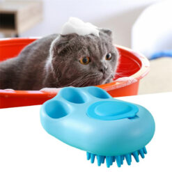 Durable Cartoon Cat Paw Shape Pet Hair Bath Brush