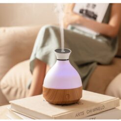 Portable Wood-grain USB LED Night Light Humidifier