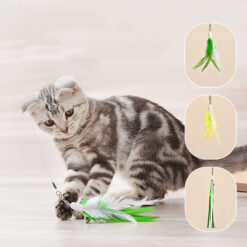 Interactive Funny Cat Stick Infrared Feather Cat Toy.