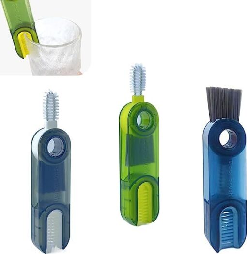 Multifunctional 3 In 1 Kitchen Water Bottle Cleaning Brush