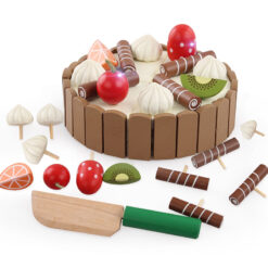 Wooden Magnetic Mini Cutting Cake Simulation Toy
