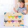 Children's Wooden Magnetic Count Calculation Matching Toy