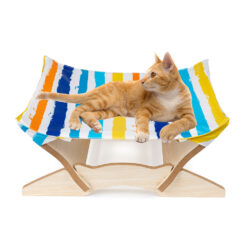 Durable Pet Cloth Wooden Hammock Bed