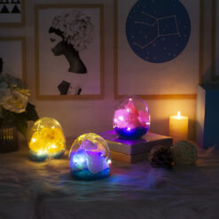 Natural Bedside Crystal Salt Night Light Lamp Humidifier