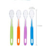 Long Handle Baby Soft Silicone Small Training Spoon