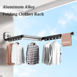 Retractable Aluminum Drying Rack Folding Clothes Hanger