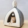 Portable Pet Cozy Warm Cave Sleeping Bed Tent
