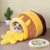 Cartoon Soft Honey Cushion Pet House Nest