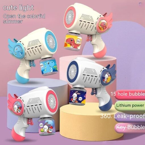 360 Leak-proof Rechargeable Bubble Machine Toy