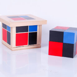 Wooden Montessori Teaching Aids Educational Cube Toys