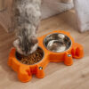 Non-slip Double Removable Stainless Steel Pet Bowl