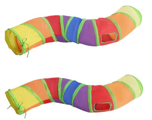 Collapsible S-shaped Cat Tunnel Self-hey Educational Cat Toy