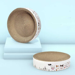 Bowl Shape Round Corrugated Paper Cat Claw Grinding Toy