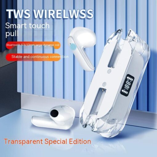 Wireless Digital Display Transparent Bluetooth Headset