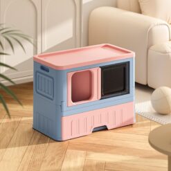 Fully Enclosed Drawer Type Cat Folding Litter Box