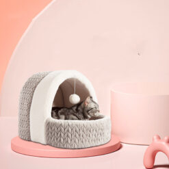 Universal Collapsible Semi-enclosed Cat House Bed