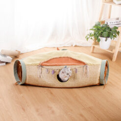 Portable Cat Hide And Seek Folding Tunnel Shape Toy