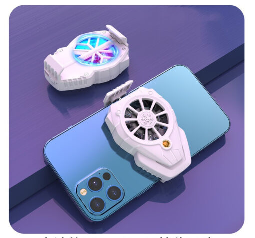 Colorful RGB Lighting Mobile Phone Radiator Fan