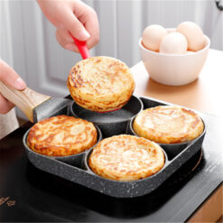 Durable Four Hole Omelette Non-stick Fry Pan