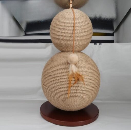 Creative Cat Pear-shaped Spherical Sisal Scratch-resistant Toy