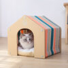 Universal Wooden Oxford Cloth Pet House Nest