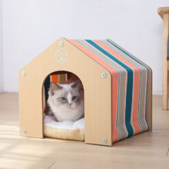 Universal Wooden Oxford Cloth Pet House Nest