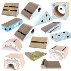 Interactive Corrugated Paper Cat Scratchers Toy