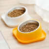 Portable Anti-tumble Oblique Dog Food Bowl