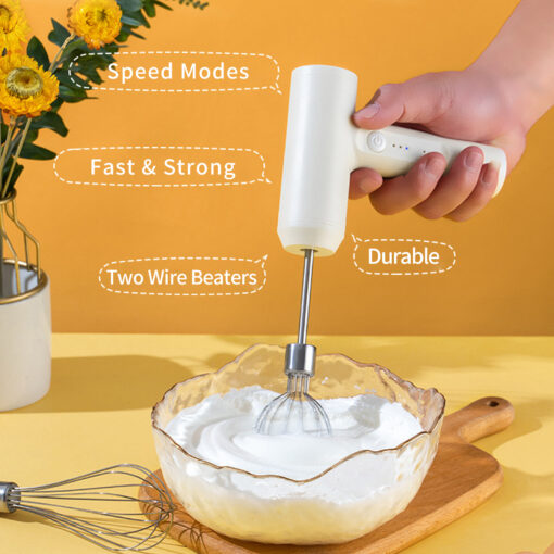 Portable Handheld USB Rechargeable Food Egg Beater