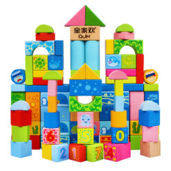 Wooden Building Blocks Early Educational Learning Stack Toy